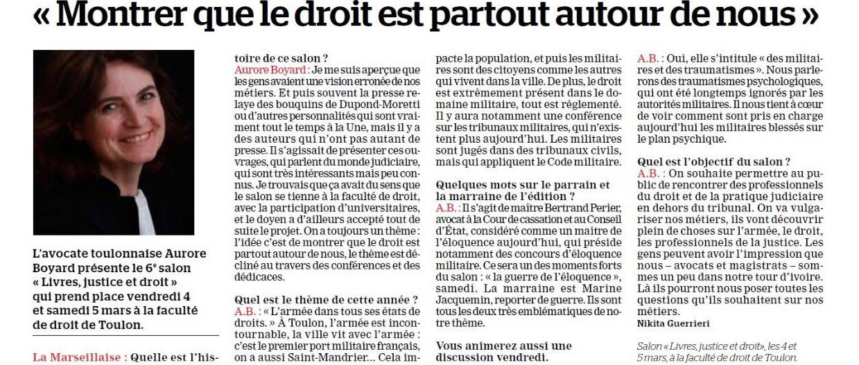 Montrer que le droit est partout autour de nous