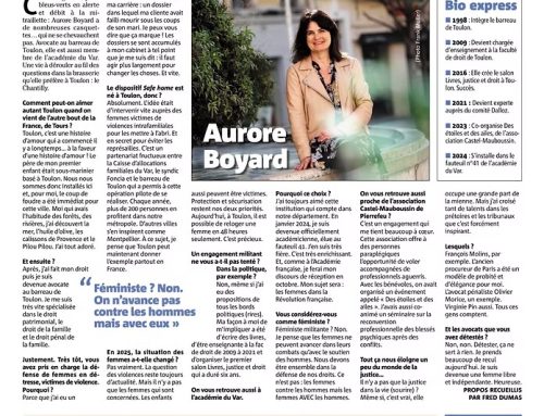 Var matin 10 février 2025  Focus sur Aurore Boyard, avocate engagée
